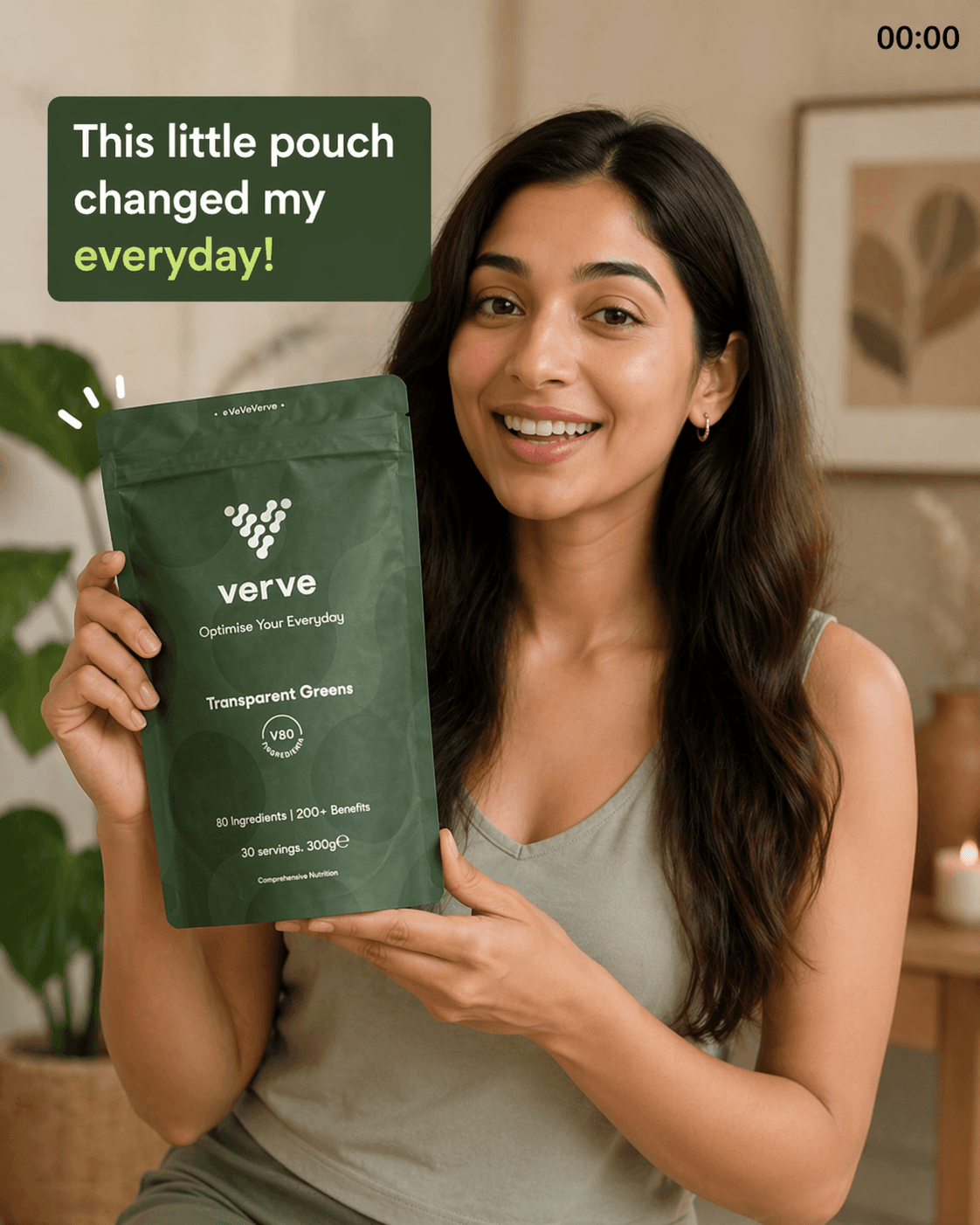 Verve Greens ad creative