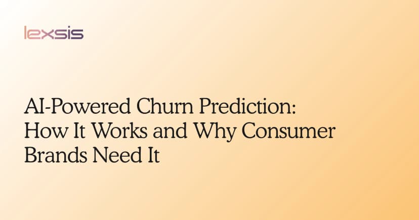 AI-Powered Churn Prediction: How It Works and Why Consumer Brands Need It