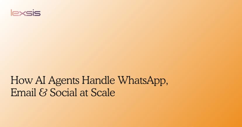 How AI Agents Handle WhatsApp, Email & Social at Scale