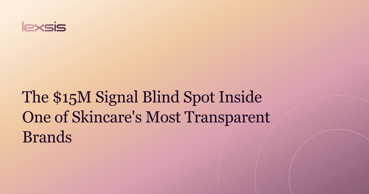 The $15M Signal Blind Spot Inside One of Skincare's Most Transparent Brands