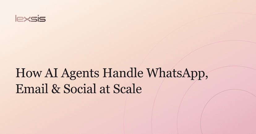 How AI Agents Handle WhatsApp, Email & Social at Scale