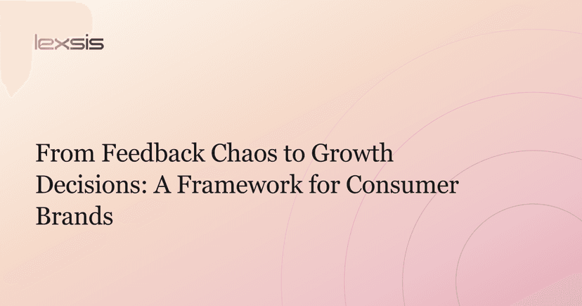 From Feedback Chaos to Growth Decisions: A Framework for Consumer Brands