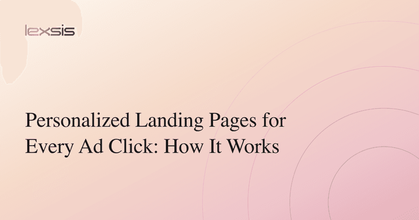 Personalized Landing Pages for Every Ad Click: How It Works
